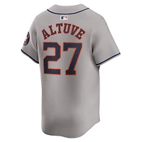 Men's Nike Jose Altuve Gray Houston Astros Away Limited Player Jersey