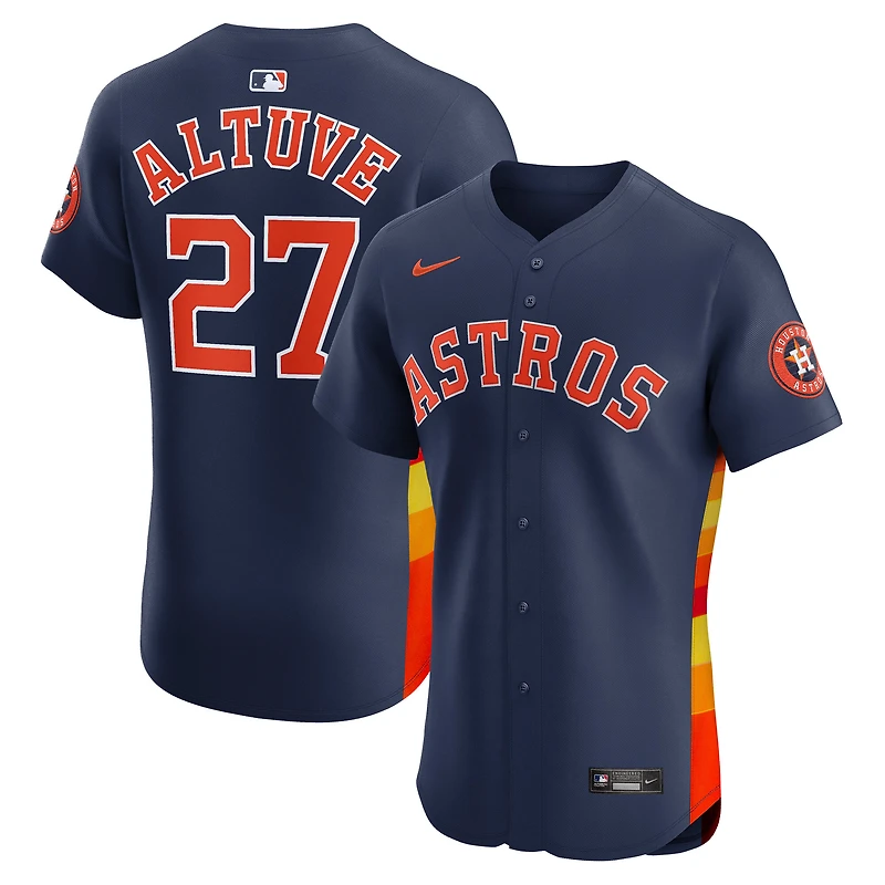 Men's Nike Jose Altuve Orange Houston Astros Alternate Elite Player Jersey