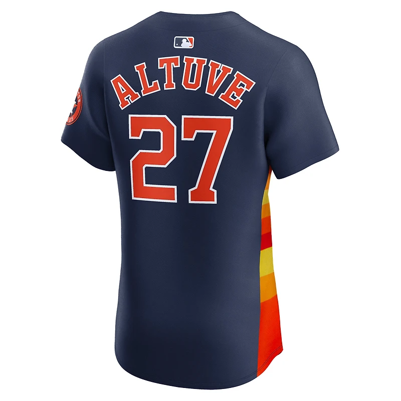Men's Nike Jose Altuve Orange Houston Astros Alternate Elite Player Jersey