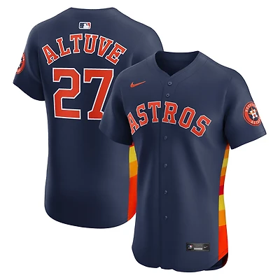 Maillot de joueur alternatif d'élite Nike orange José Altuve des Astros Houston pour homme