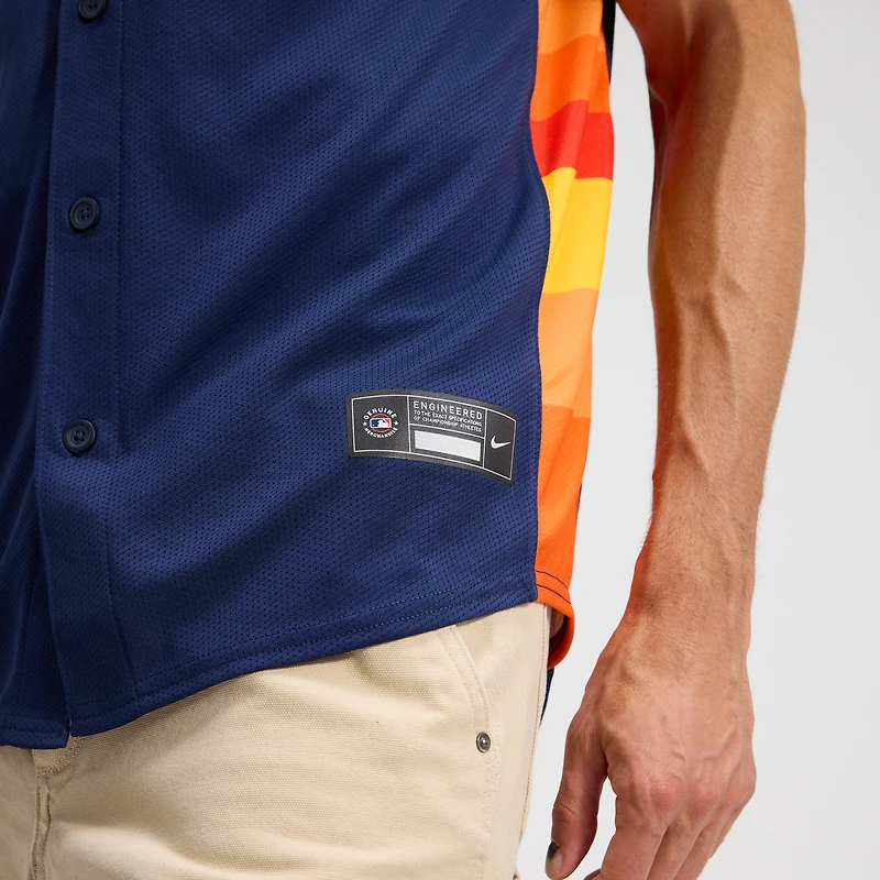 Maillot de joueur alternatif Nike Jose Altuve bleu marine Houston Astros pour homme