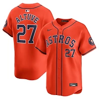 Men's Nike Jose Altuve Orange Houston Astros Alternate Limited Player Jersey
