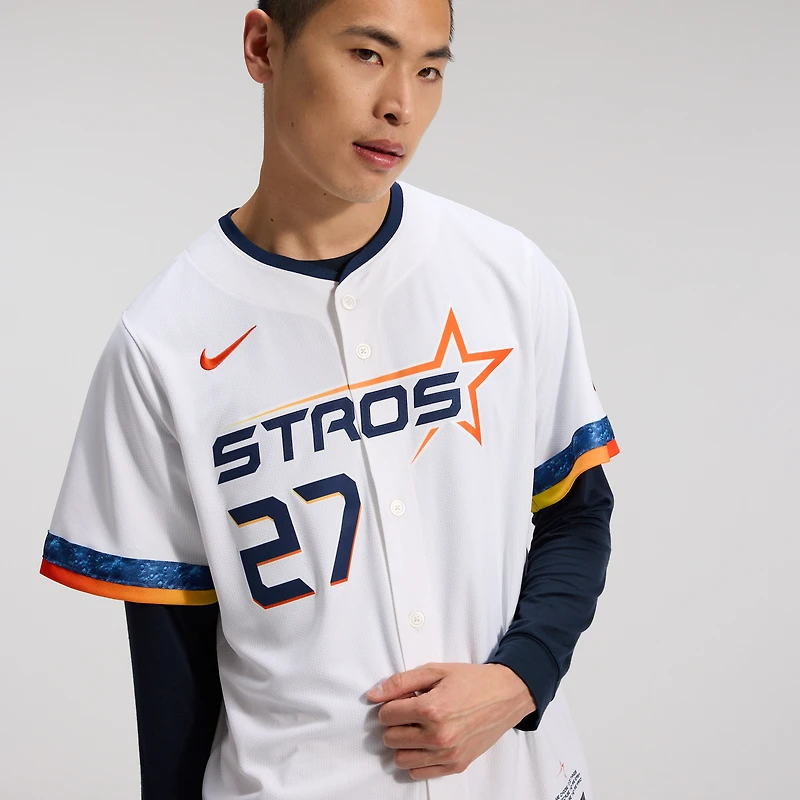 Men's Nike Jose Altuve White Houston Astros 2025 City Connect Limited Player Jersey