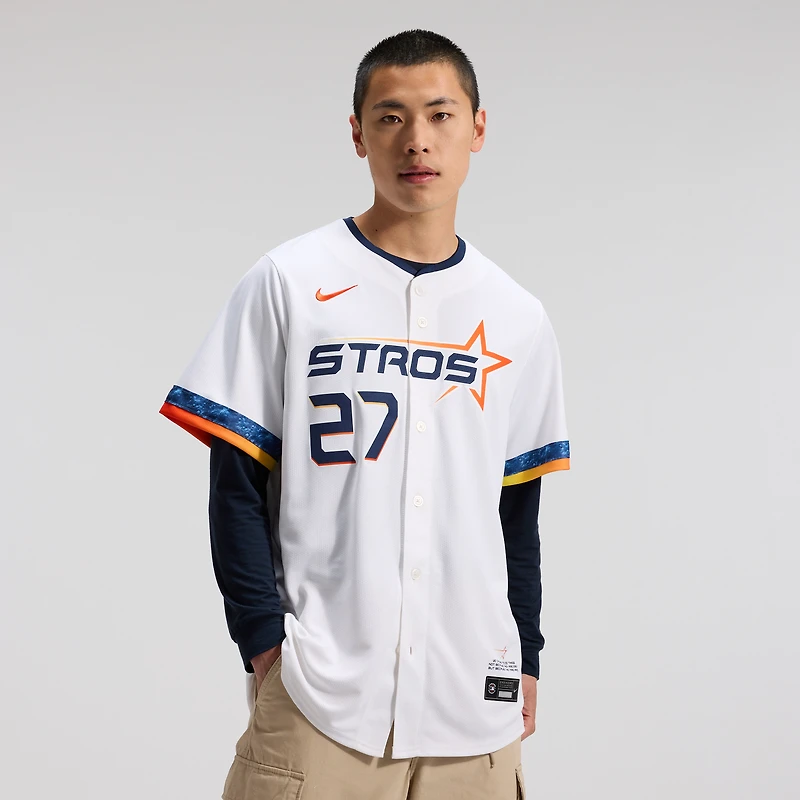 Men's Nike Jose Altuve White Houston Astros 2025 City Connect Limited Player Jersey