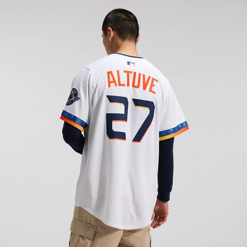 Men's Nike Jose Altuve White Houston Astros 2025 City Connect Limited Player Jersey