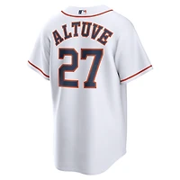 Maillot réplique domicile Nike Jose Altuve blanc des Astros de Houston pour homme