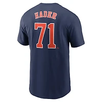 Men's Nike Josh Hader Navy Houston Astros Fuse Name & Number T-Shirt