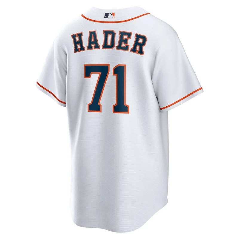 maillot Nike Josh Hader pour homme, réplique à domicile des Astros de Houston, blanc, joueur