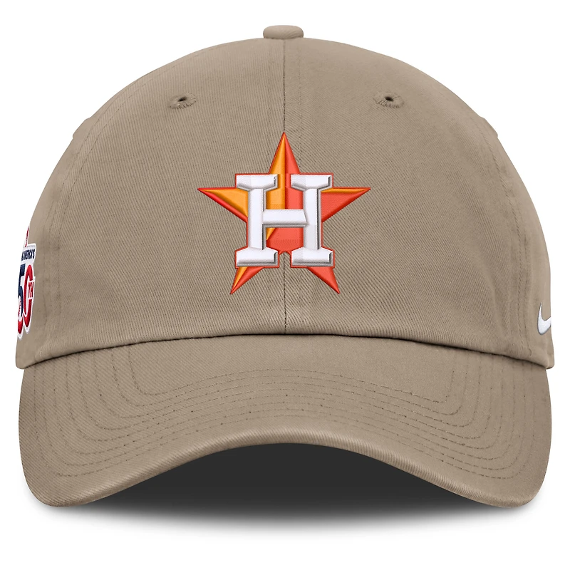 Men's Nike Khaki Houston Astros Celebrating America's 250th Club Adjustable Hat