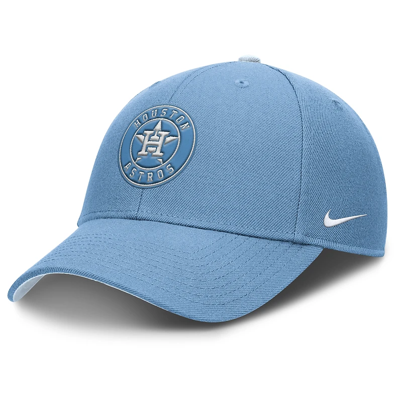 Casquette ajustable Nike Rise Dri-Fit bleu clair pour homme des Astros de Houston
