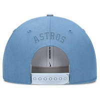 Casquette ajustable Nike Rise Dri-Fit bleu clair pour homme des Astros de Houston