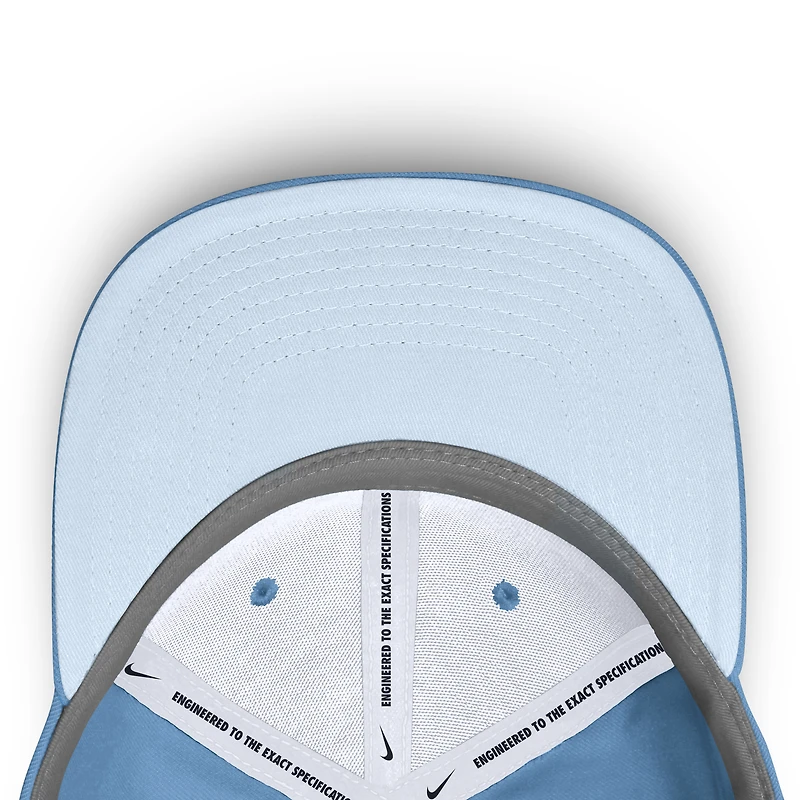 Casquette ajustable Nike Rise Dri-Fit bleu clair pour homme des Astros de Houston