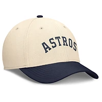 Casquette Nike Performance Flex Statement Rise pour homme, couleur naturelle/bleu marine, des Astros de Houston