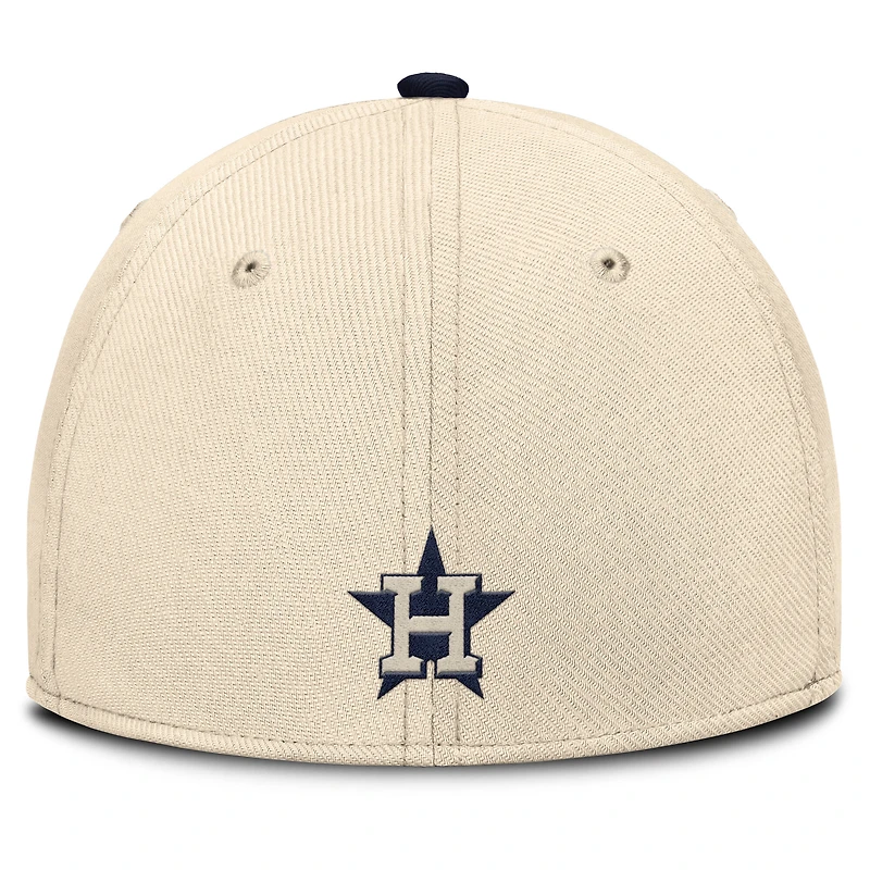 Men's Nike Natural/Navy Houston Astros Statement Rise Performance Flex Hat