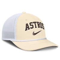 Men's Nike Natural/White Houston Astros Rise Dri-FIT Trucker Adjustable Hat​