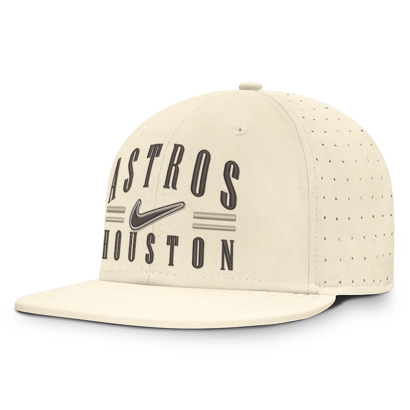 Men's Nike Natural Houston Astros True Dri-FIT AeroBill Fitted Hat