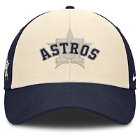 Casquette ajustable Nike Statement Club Performance pour homme, bleu marine/naturel, Houston Astros