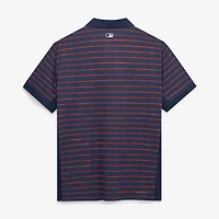 Polo rayé Dri-FIT City Connect Victory de la collection authentique des Houston Astros, bleu marine et orange, pour homme, Nike.