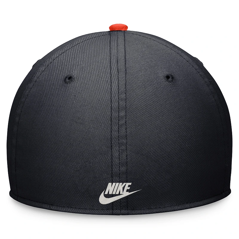 Men's Nike Navy/Orange Houston Astros Cooperstown Collection Rewind Swooshflex Performance Hat