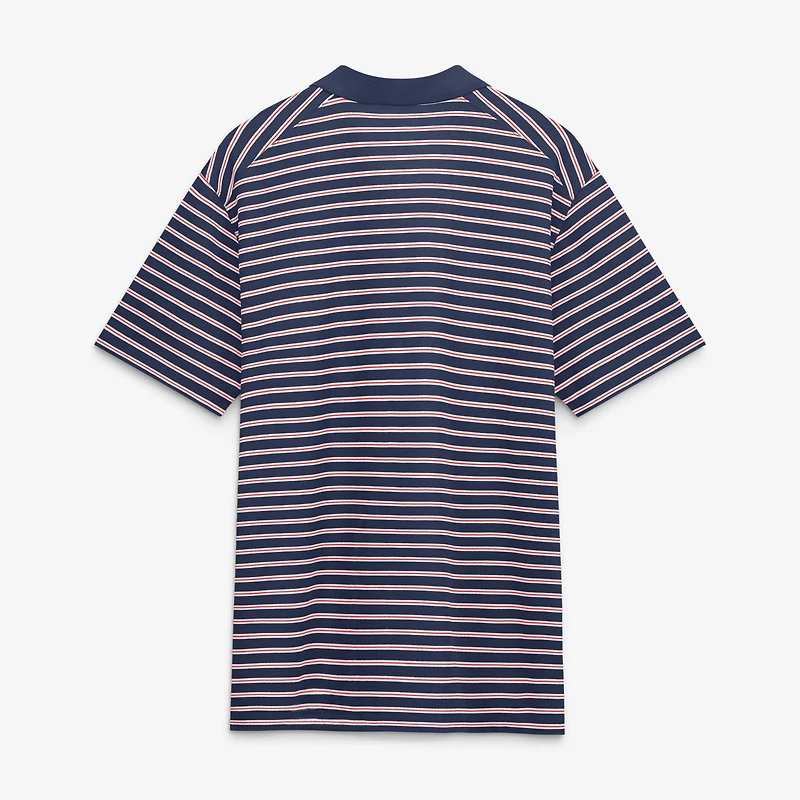 Polo rayé Nike Dri-FIT Victory des Astros de Houston, bleu marine et blanc, pour homme
