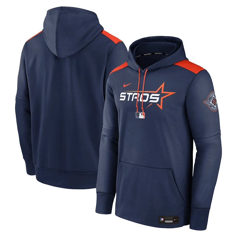 Sweat à capuche Nike bleu marine Houston Astros 2025 City Connect Authentic Collection Performance pour homme