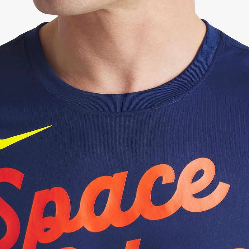 T-shirt Nike bleu marine Houston Astros 2025 City Connect Team Phrase Legend Performance pour homme
