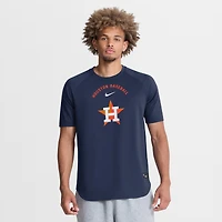 Haut raglan Dri-FIT d'entraînement d'avant-match Nike Authentic Collection Houston Astros, bleu marine, pour homme
