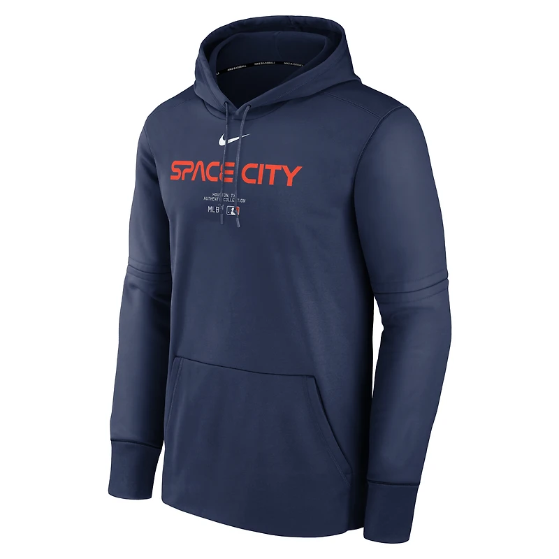 Sweat à capuche Nike bleu marine Houston Astros Authentic Collection City Connect Performance pour homme