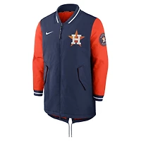 Veste entièrement zippée Nike bleu marine Houston Astros Authentic Collection Dugout Performance pour homme
