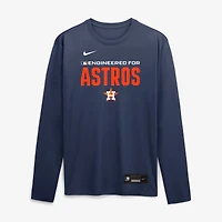 Men's Nike Navy Houston Astros Authentic Collection Legend Dri-FIT Long Sleeve T-Shirt