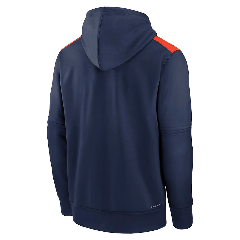 Sweat à capuche Nike bleu marine Houston Astros Authentic Collection Performance pour homme