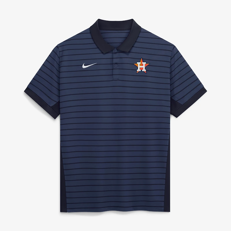 Polo rayé Victory Dri-FIT de la collection authentique des Houston Astros Houston, bleu marine, pour homme