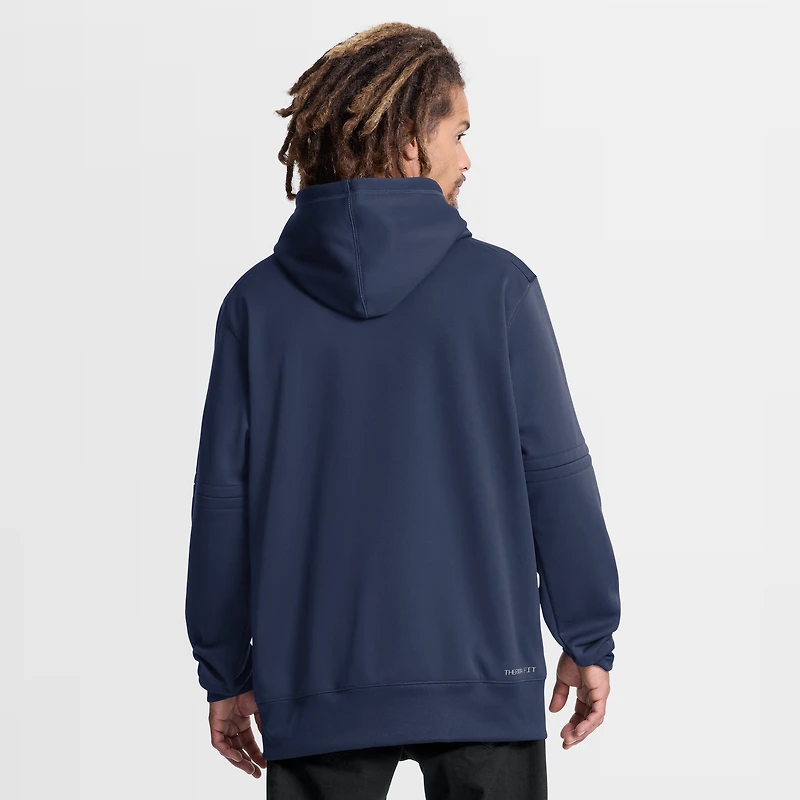 Sweat à capuche Nike Authentic collection Therma-FIT bleu marine pour homme