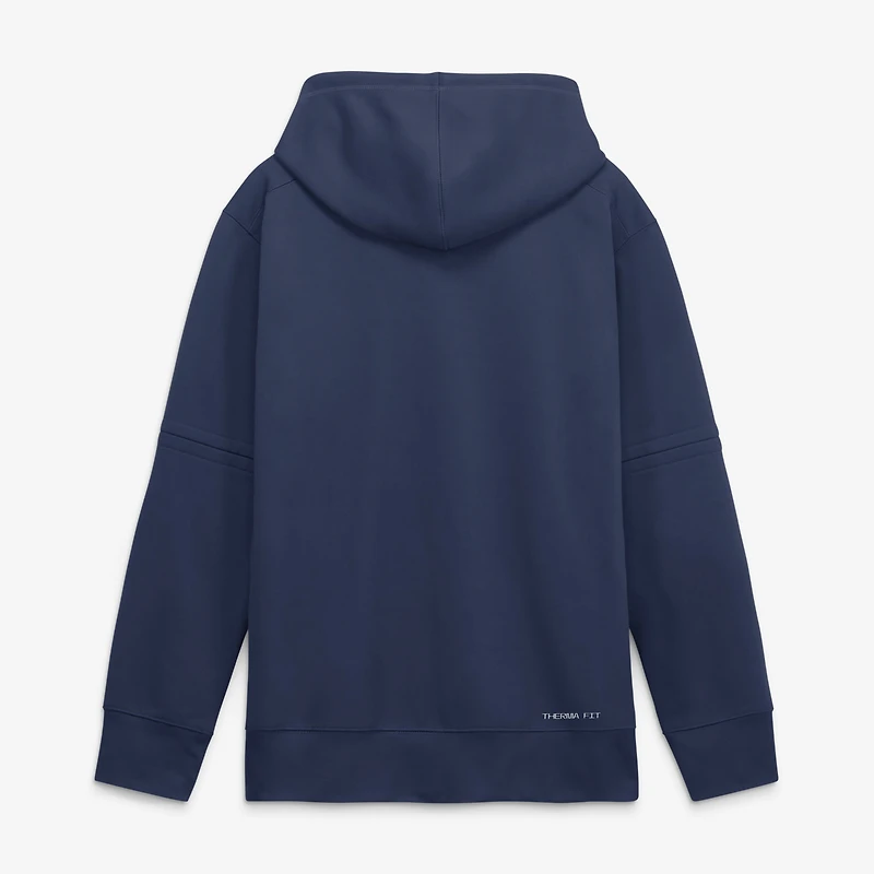 Sweat à capuche Nike Authentic collection Therma-FIT bleu marine pour homme