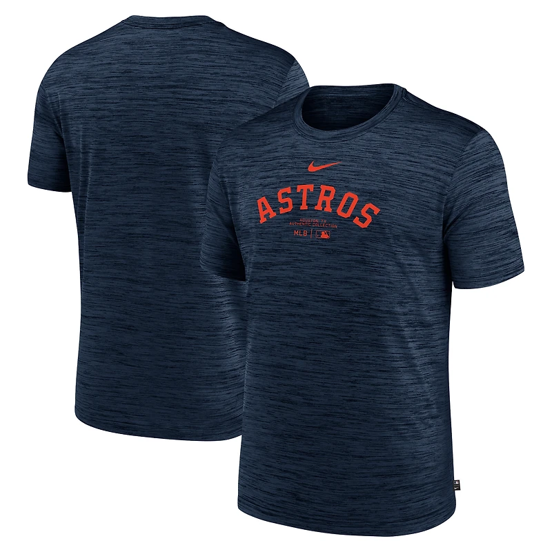 T-shirt Nike bleu marine Houston Astros Authentic Collection Velocity Performance pour hommes