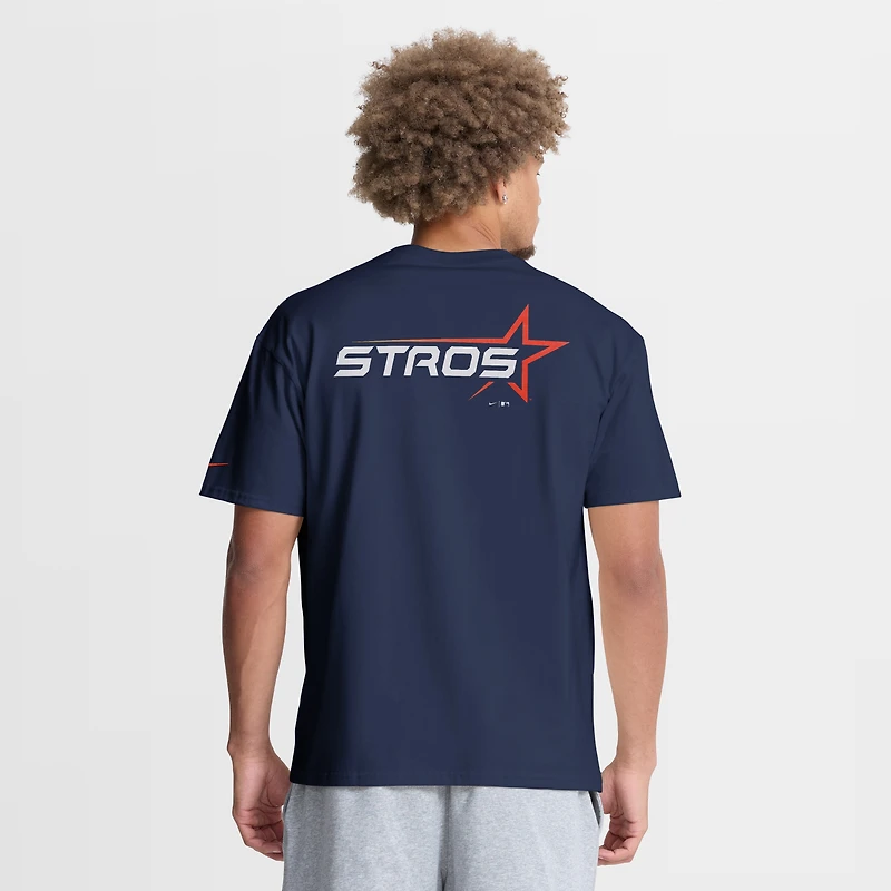 T-shirt à poche Nike City Connect Max90 pour homme, bleu marine, Houston Astros
