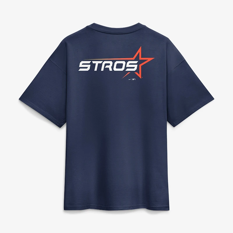 T-shirt à poche Nike City Connect Max90 pour homme, bleu marine, Houston Astros