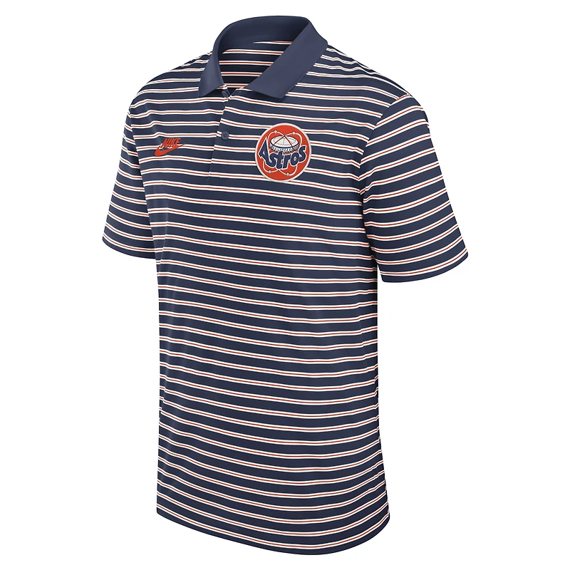 Men's Nike  Navy Houston Astros Cooperstown Collection Dri-FIT Victory Striped Polo