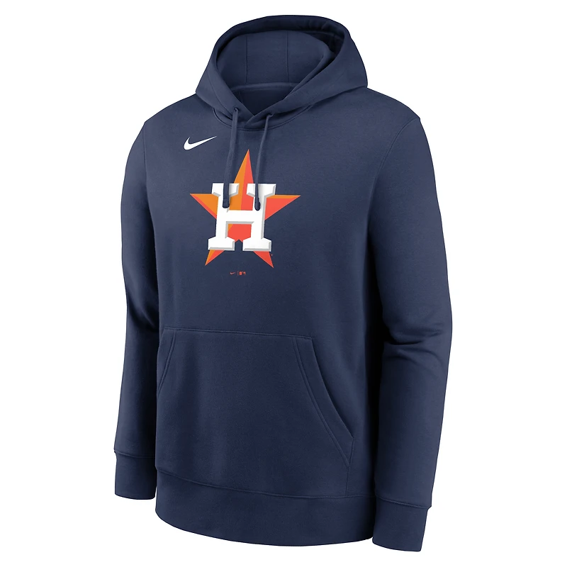 Men's Nike Navy Houston Astros Logo Club Fleece Hoodie