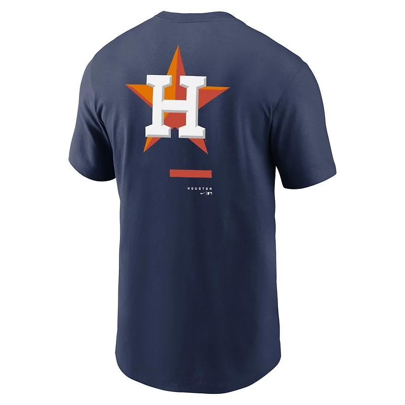 Men's Nike Navy Houston Astros Over the Shoulder T-Shirt