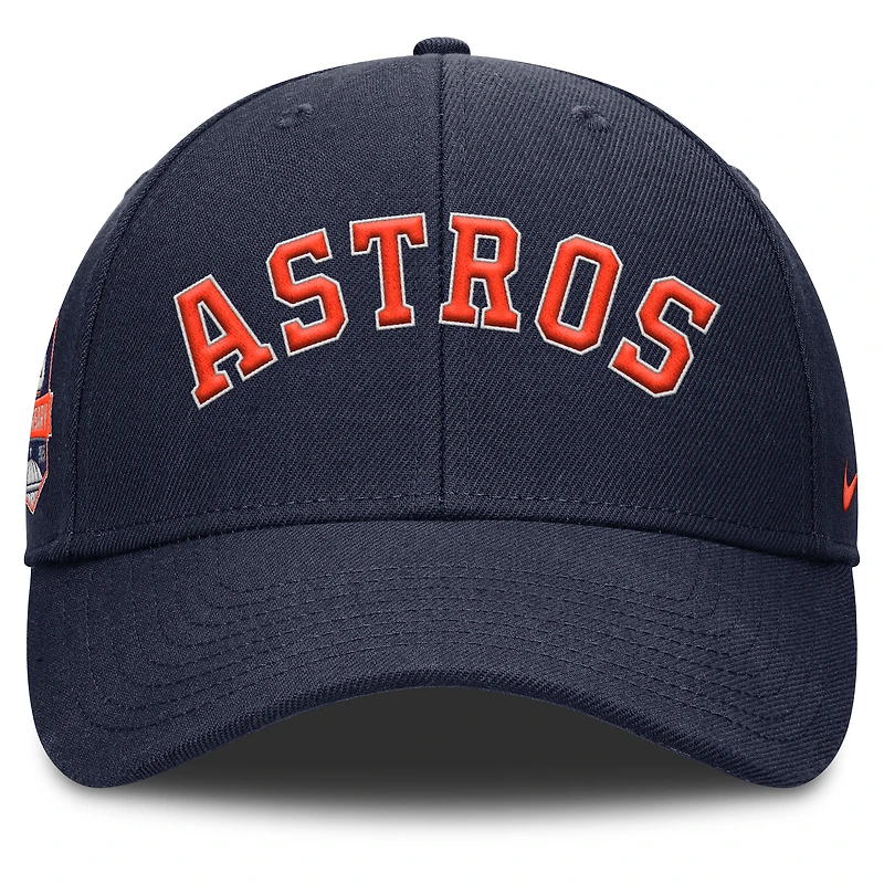 Casquette ajustable Nike Rise Gaberdine pour homme, bleu marine, Houston Astros