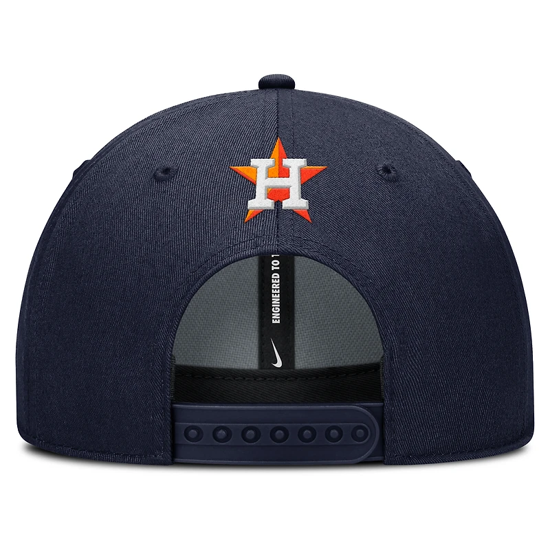 Casquette ajustable Nike Rise Gaberdine pour homme, bleu marine, Houston Astros