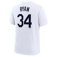 Men's Nike Nolan Ryan White Houston Astros Cooperstown Collection Name & Number Tri-Blend T-Shirt