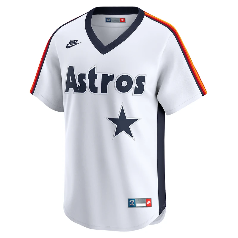 Maillot Nike Nolan Ryan pour homme Houston Astros Throwback Cooperstown Collection Limited Blanc