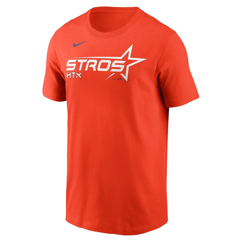 Men's Nike  Orange Houston Astros 2025 City Connect Wordmark T-Shirt