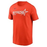 Men's Nike  Orange Houston Astros 2025 City Connect Wordmark T-Shirt