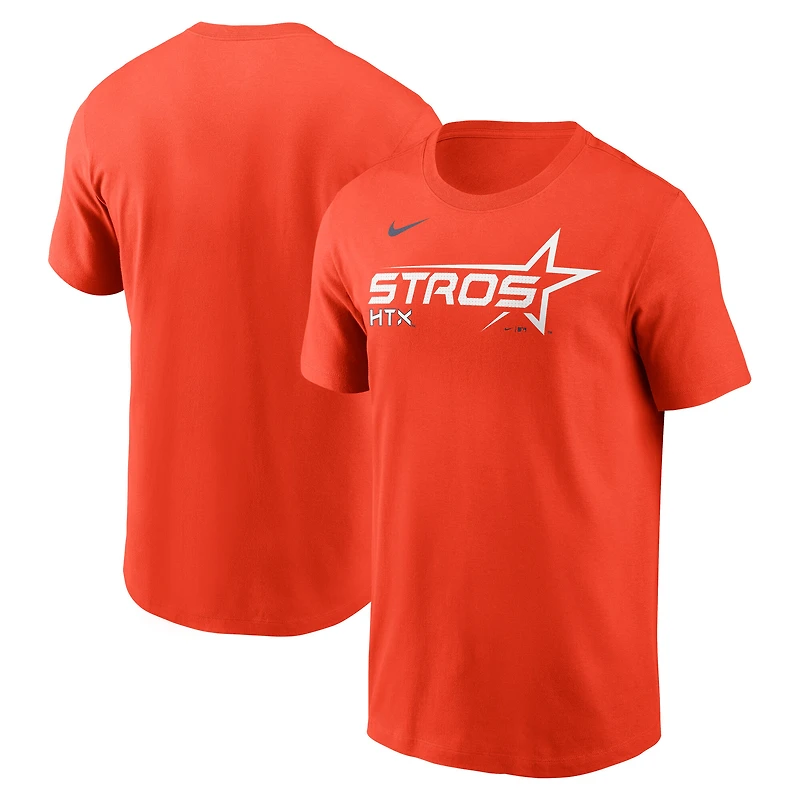 Men's Nike  Orange Houston Astros 2025 City Connect Wordmark T-Shirt