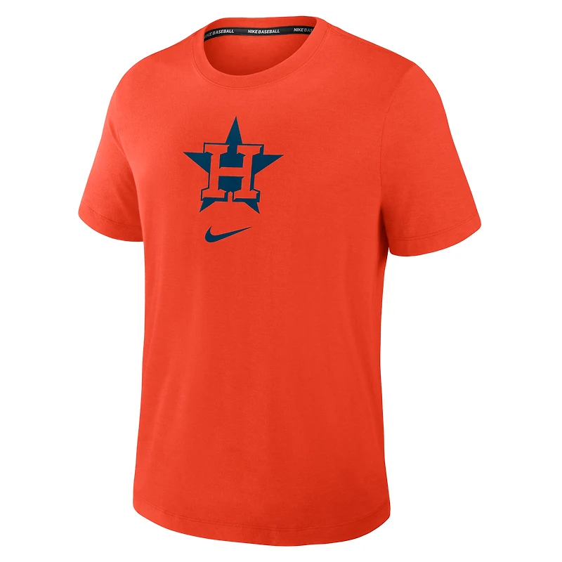 Men's Nike Orange Houston Astros Authentic Collection Early Work Tri-Blend Dri-FIT T-Shirt
