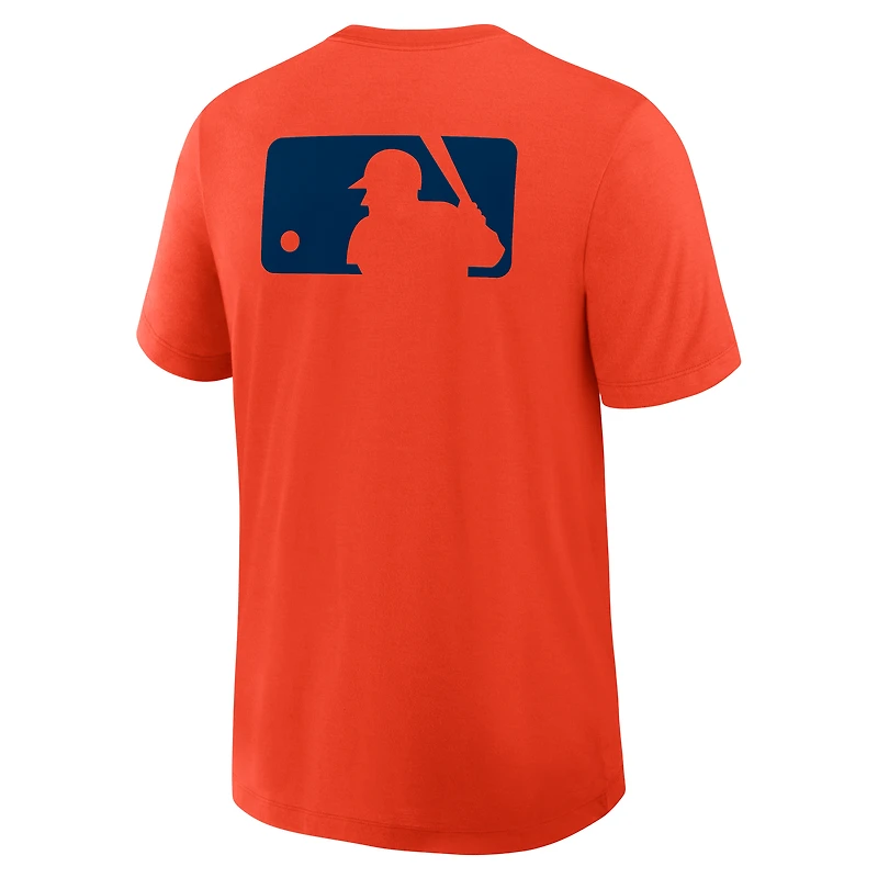 Men's Nike Orange Houston Astros Authentic Collection Early Work Tri-Blend Dri-FIT T-Shirt