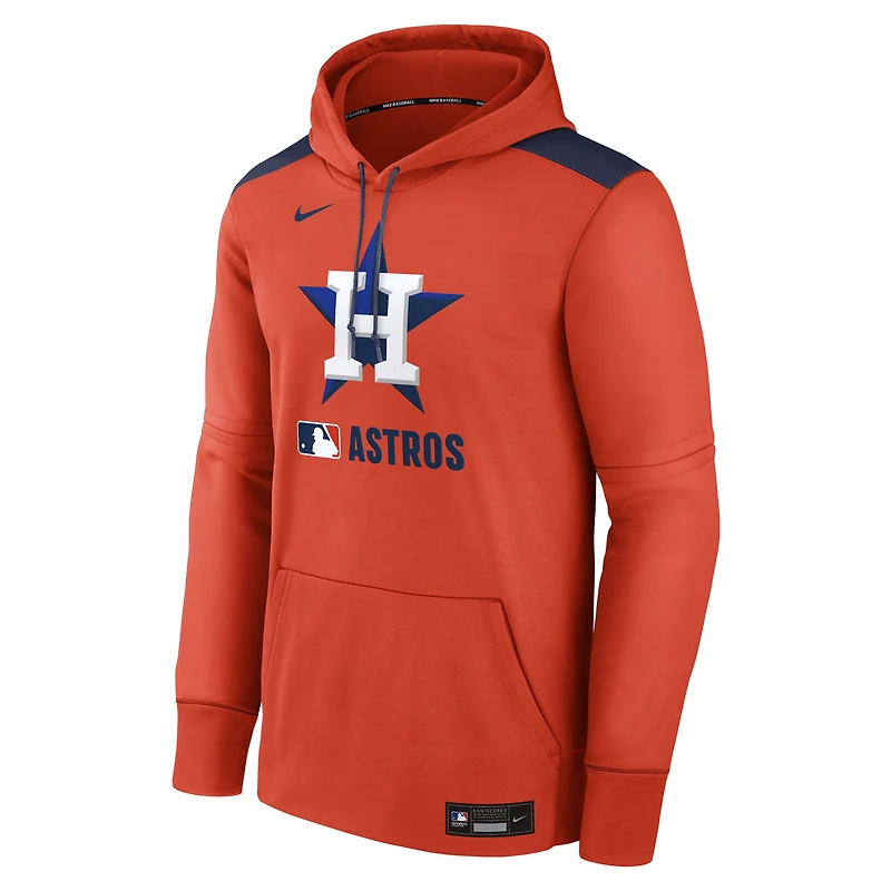 Men's Nike Orange Houston Astros Authentic Collection Performance Pullover Hoodie